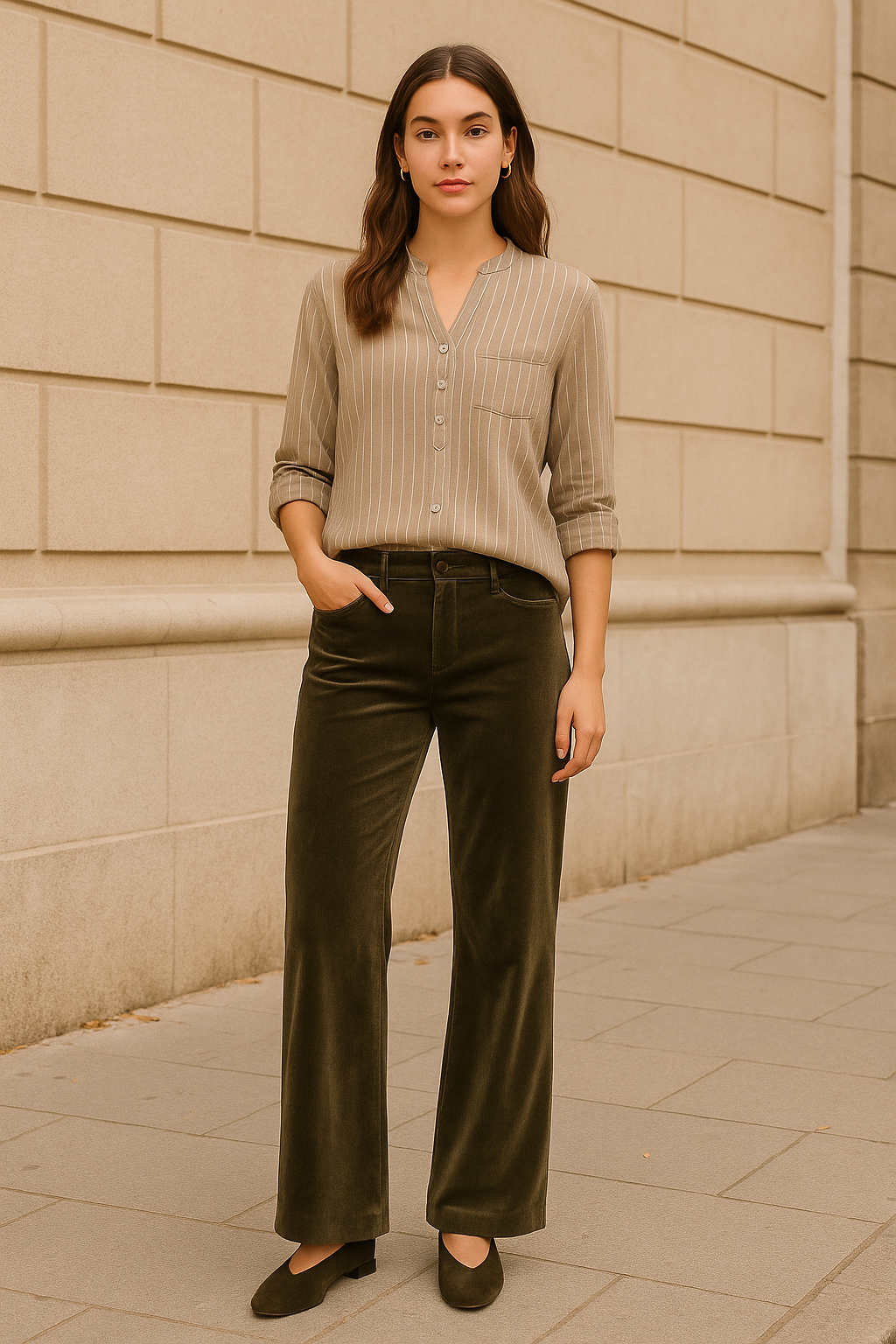ITALIAN STAR VELVET PANT