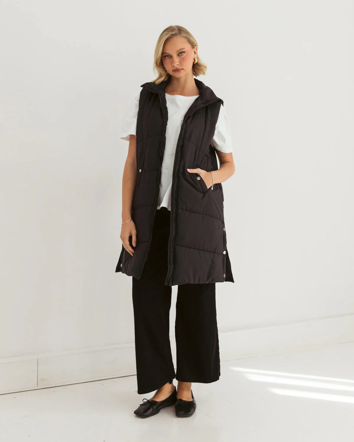 PAPER HEART GILLET PUFFER VEST