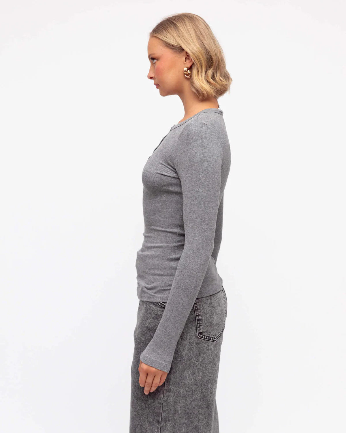 PAPER HEART HENLEY TOP