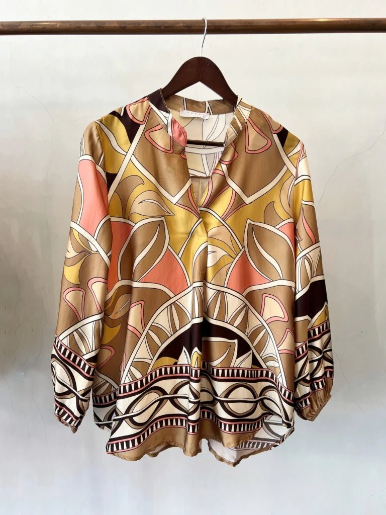 URBAN LUX SHIRT ABSTRACT VISCOSE