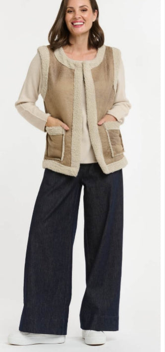 URBAN LUXURY SHEARLING LINED GILET