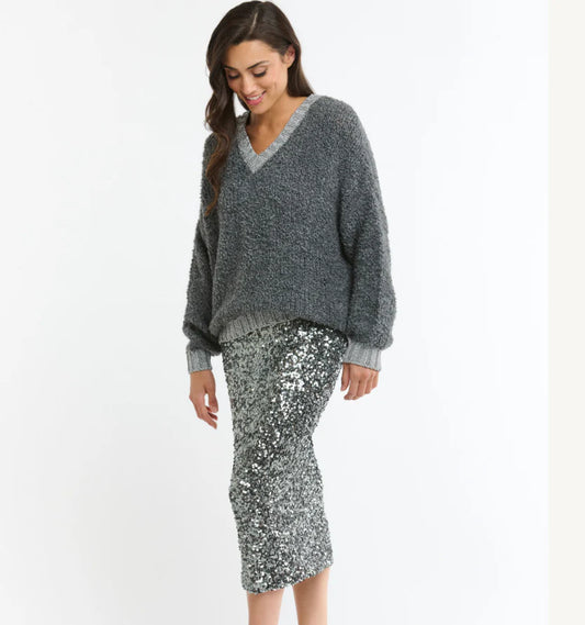 ITALIAN STAR SEQUIN SKIRT